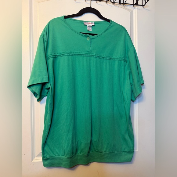 Bridge Gate Tops - Vintage Bridge Gate 2X Women’s Jade Green Shirt
